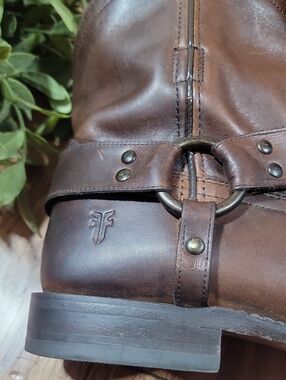 Women's Frye Wyatt Leather Harness Ankle Boots 8.5
